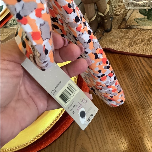 Laura Ashley long sleeve top new with tags medium pixel print 58$ retail - Picture 5 of 11